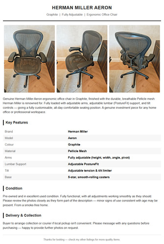 Herman miller aeron - miller, remastered